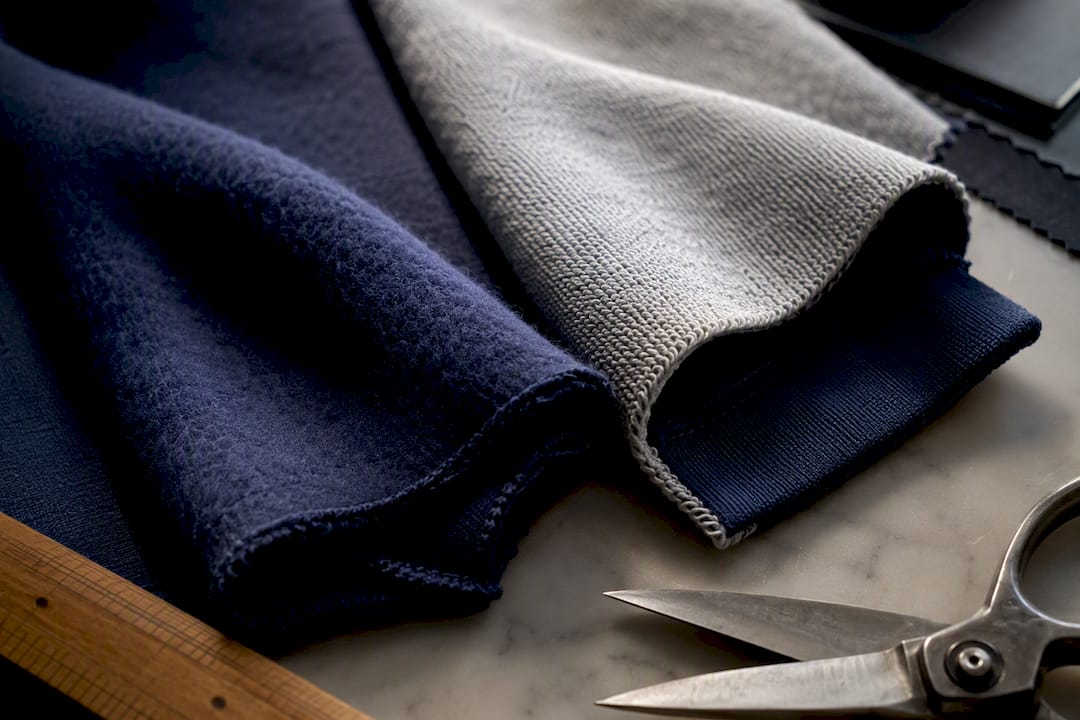 Fleece and French terry fabric interiors
