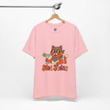 Not Today Groovy Cat Margarita Graphic Tee | Funny Retro Cat Lover