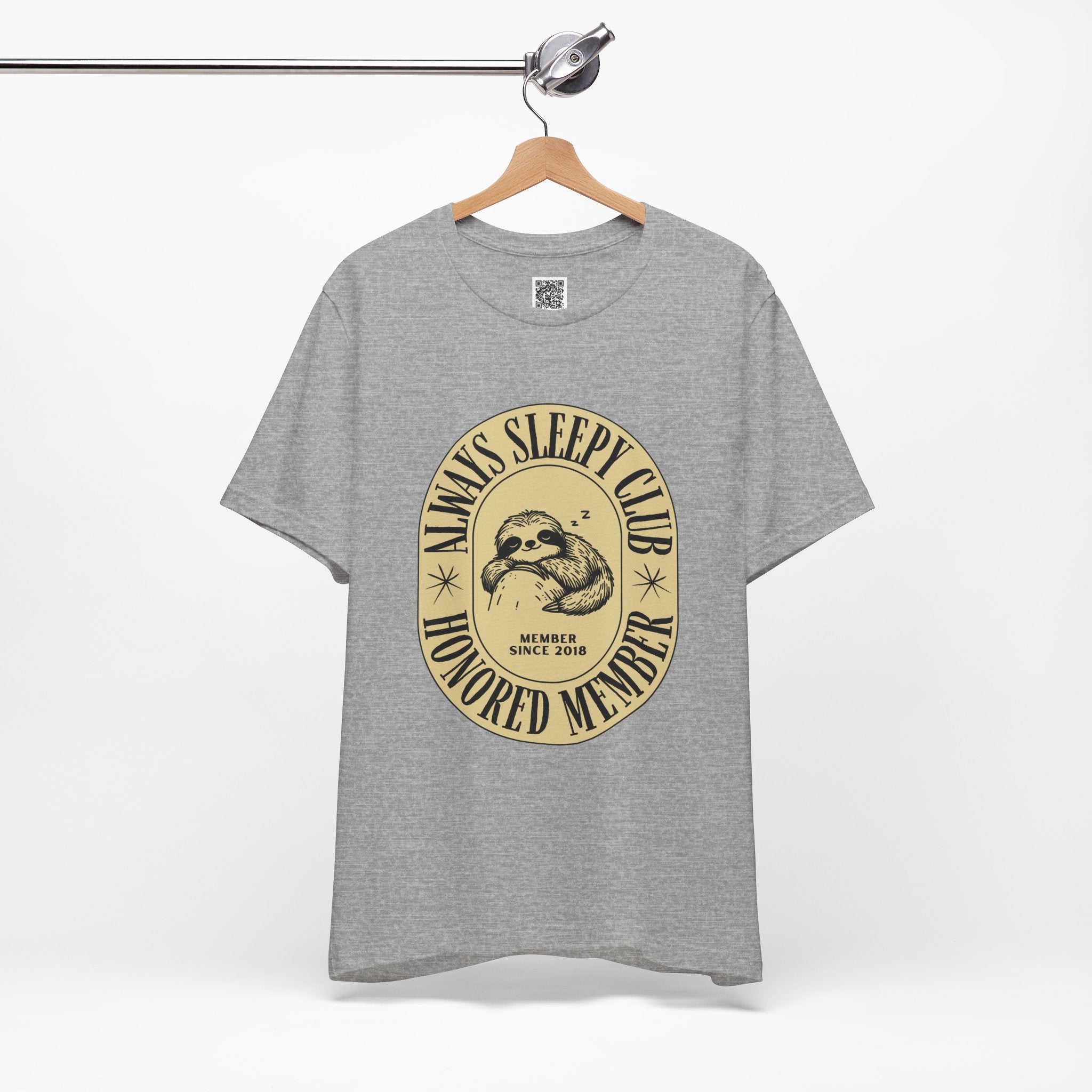 Always Sleepy Club Sloth T-Shirt – Funny Nap Lover Tee for Chill Days & Slow Living Vibes