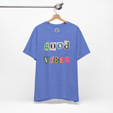 Good Vibes T-Shirt – Retro Collage Style Positive Energy Tee for Everyday Uplift