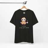 Zen Sloth Coffee T-Shirt – Meditating Sloth Tee for Relaxed Mornings & Mindful Vibes