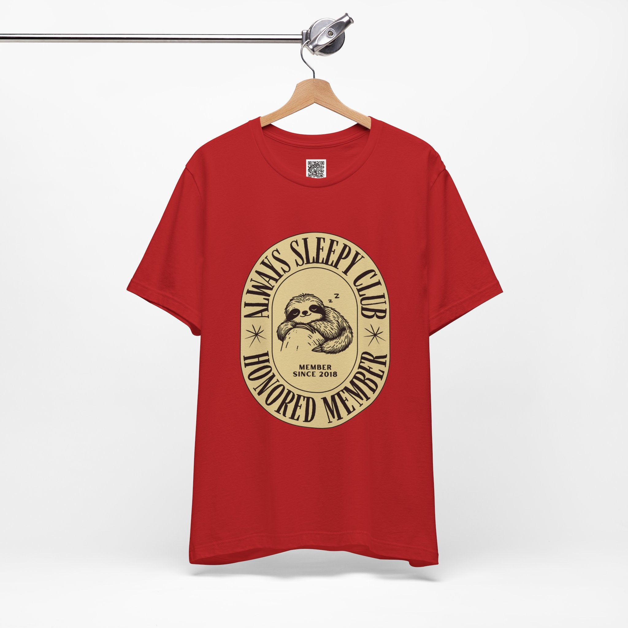 Always Sleepy Club Sloth T-Shirt – Funny Nap Lover Tee for Chill Days & Slow Living Vibes