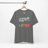 Good Vibes T-Shirt – Retro Collage Style Positive Energy Tee for Everyday Uplift