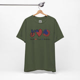 Peace, Love & Freedom – USA Patriotic Sunflower Design