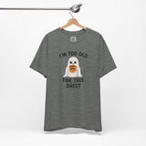 Too Old for This Sheet – Coffee-Loving Ghost Design