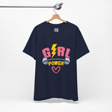 Girl Power Barbell Tee – Strong, Stylish, and Unstoppable