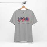Peace, Love & Freedom – USA Patriotic Sunflower Design
