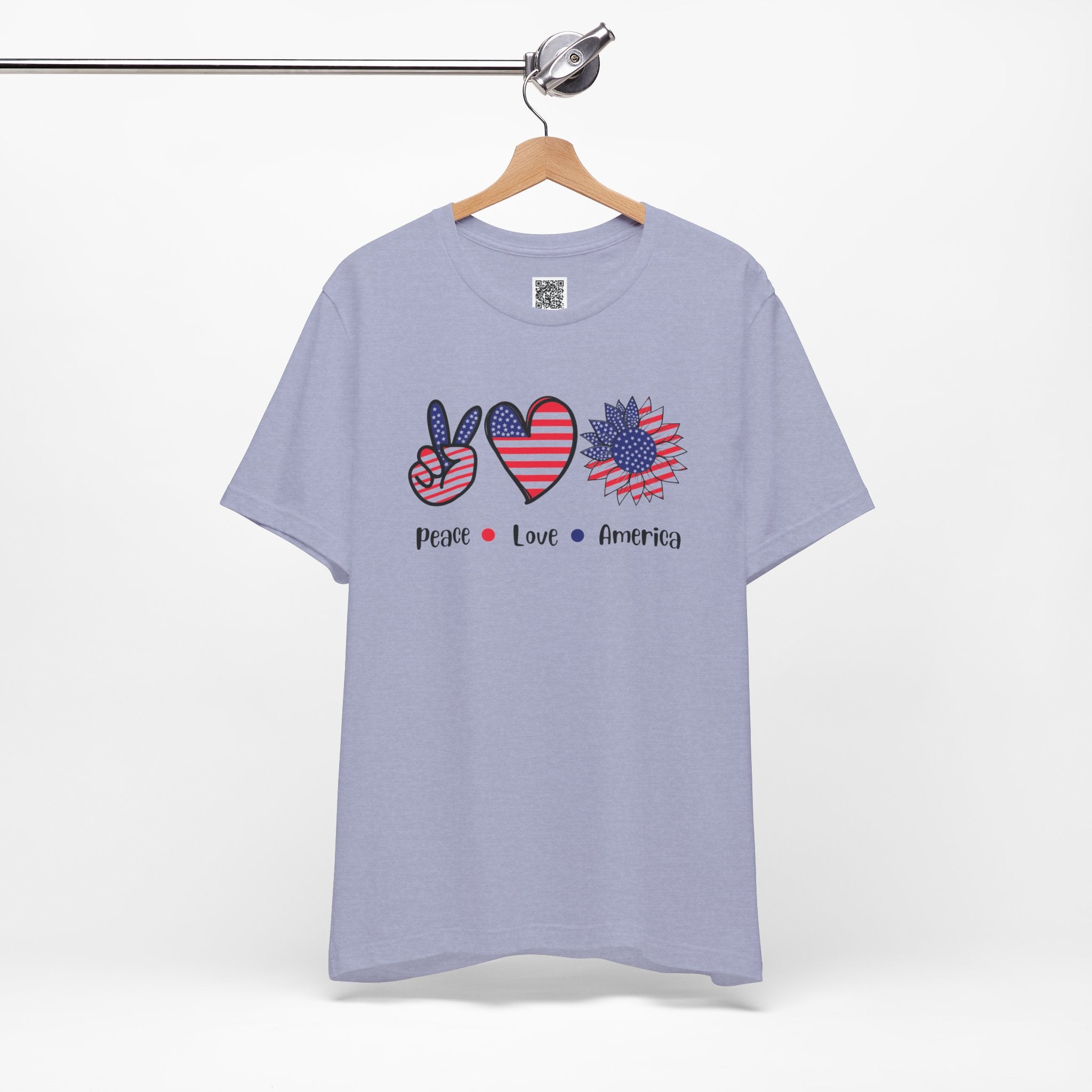 Peace, Love & Freedom – USA Patriotic Sunflower Design