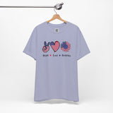 Peace, Love & Freedom – USA Patriotic Sunflower Design