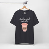 Caffeine Queen – Pink Coffee Cup Vibes Graphic