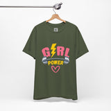 Girl Power Barbell Tee – Strong, Stylish, and Unstoppable