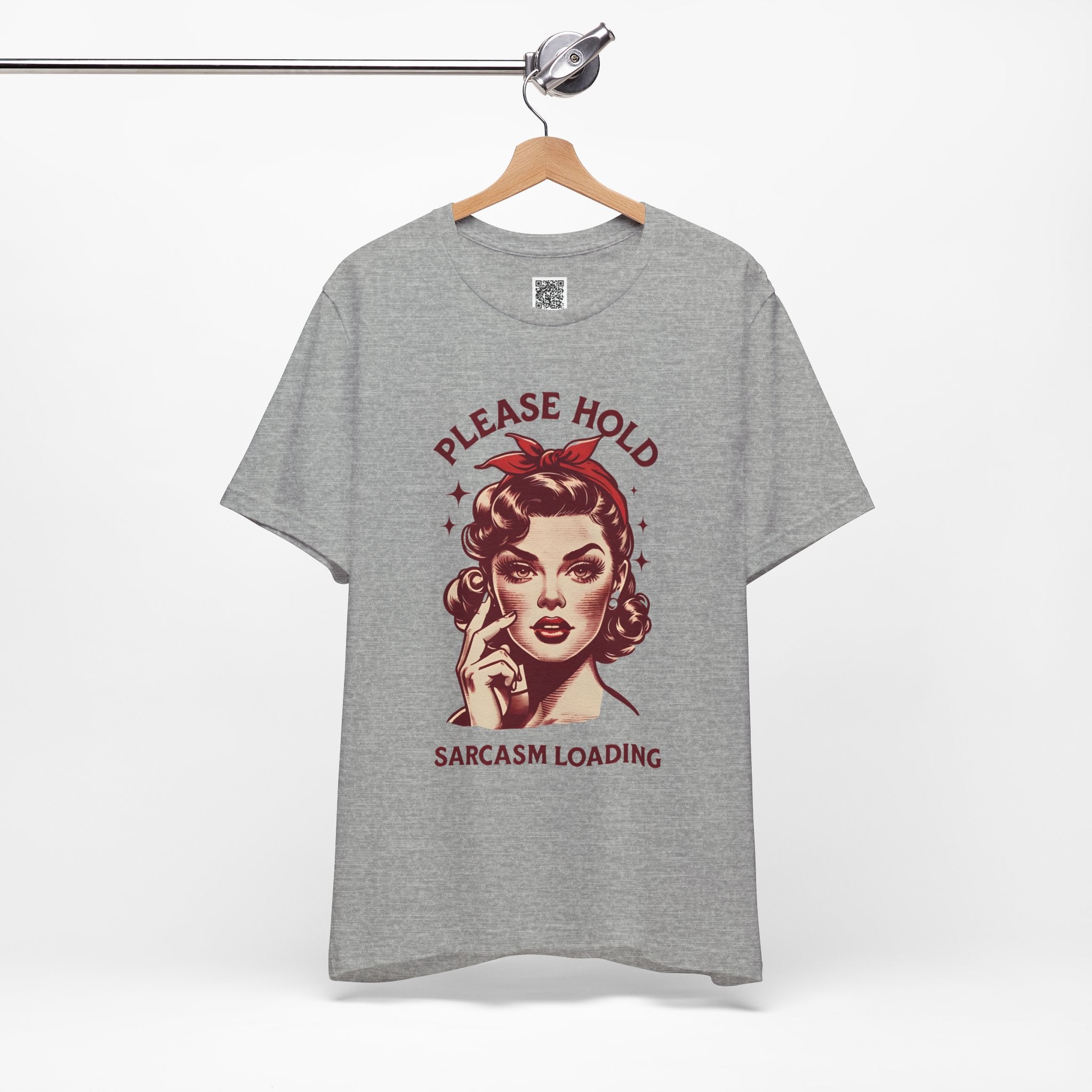 Please Hold… Sarcasm Loading – Retro Attitude Design