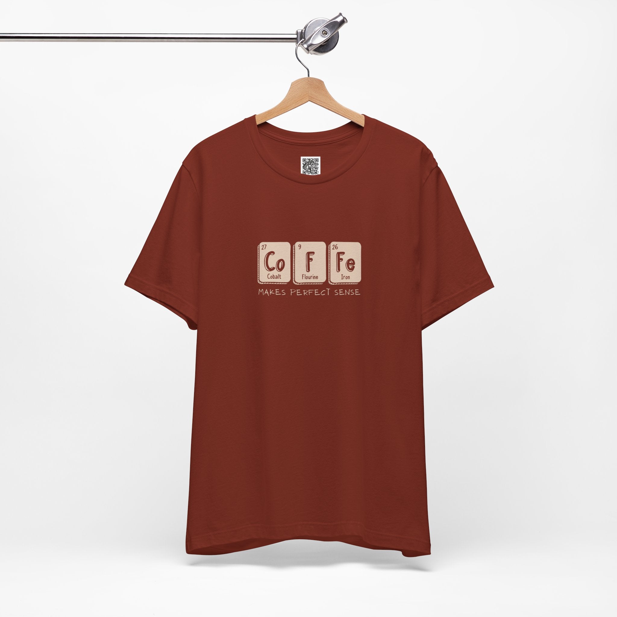 Caffeine Chemistry T-Shirt – Coffee Periodic Table Design for Science Nerds & Java Addicts