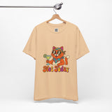 Not Today Groovy Cat Margarita Graphic Tee | Funny Retro Cat Lover