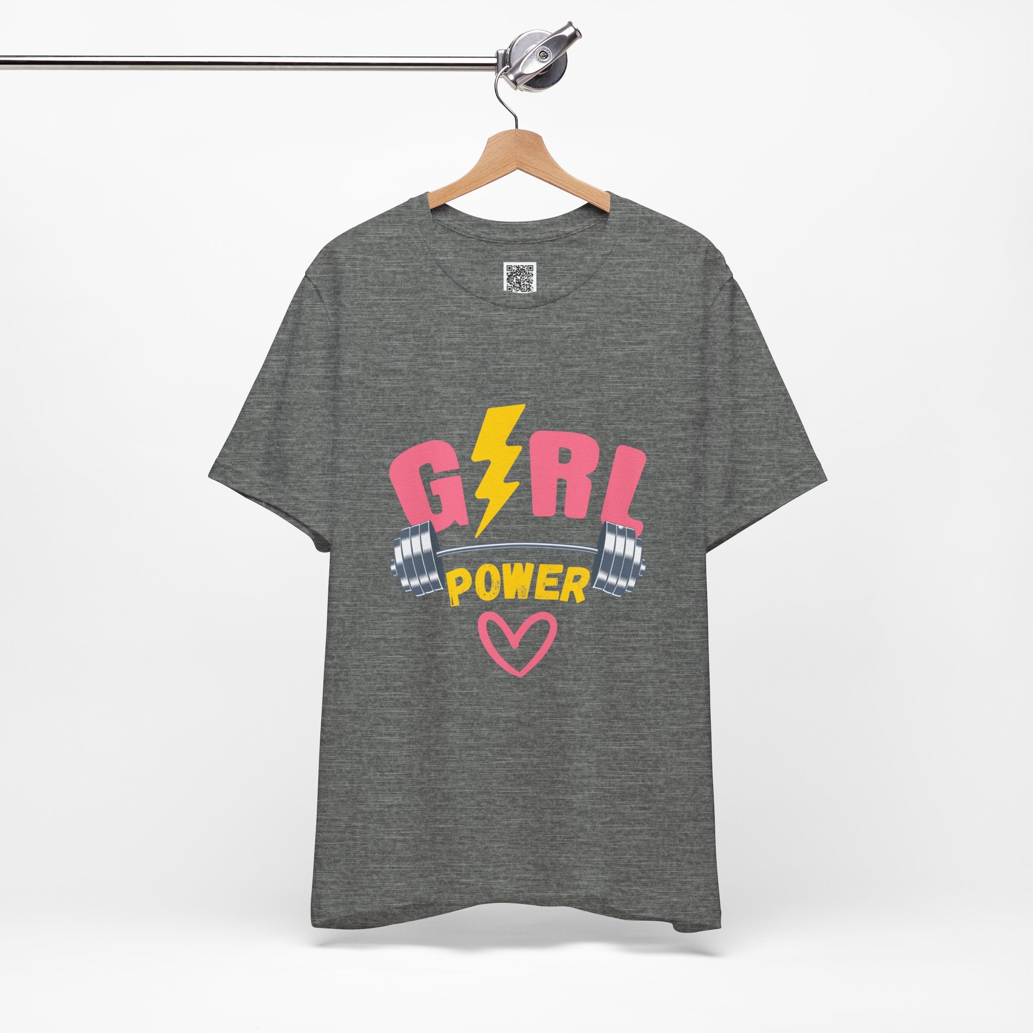Girl Power Barbell Tee – Strong, Stylish, and Unstoppable