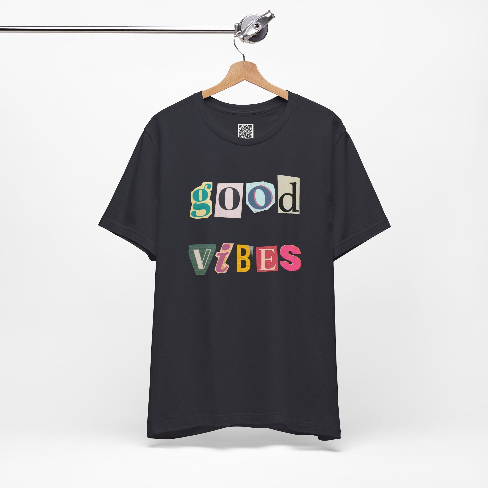 Good Vibes T-Shirt – Retro Collage Style Positive Energy Tee for Everyday Uplift