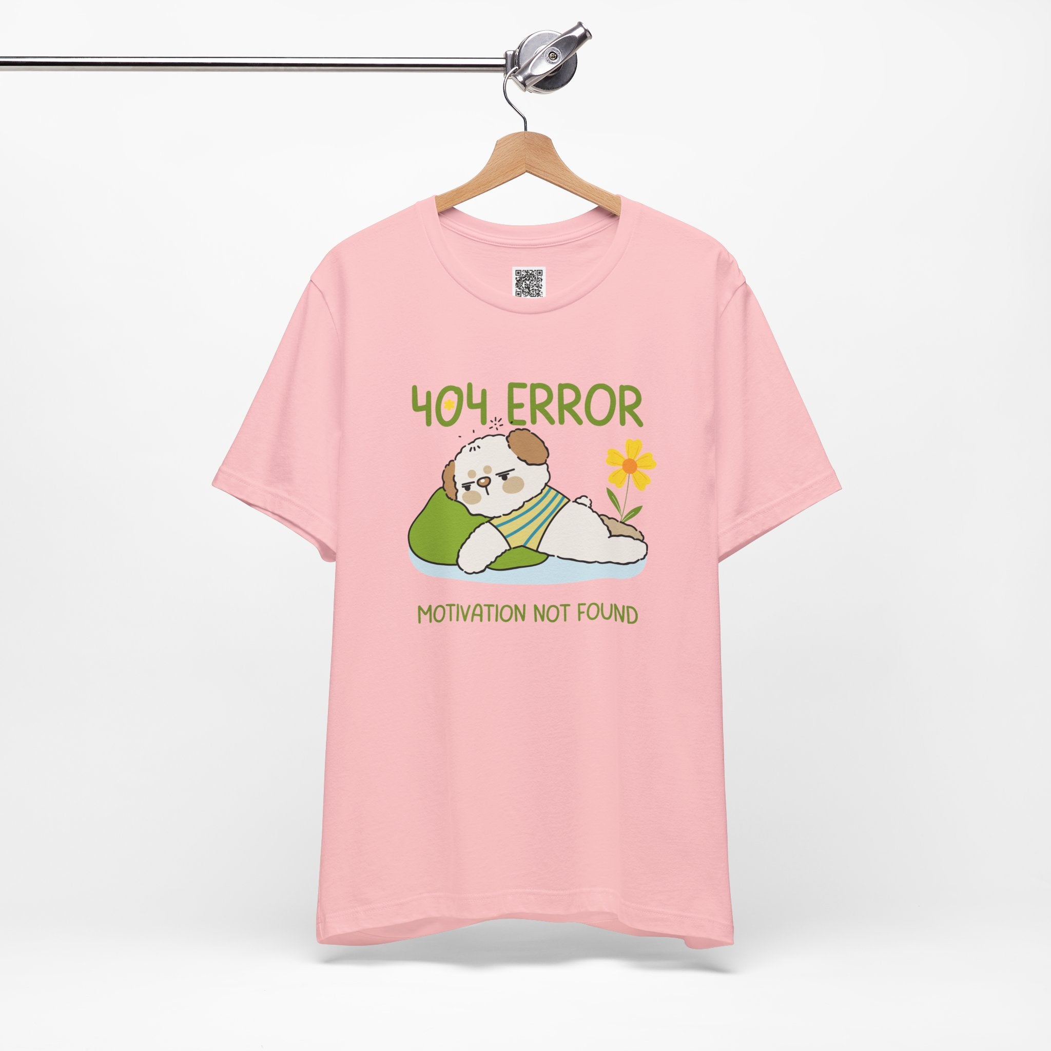 404 Error – Motivation Not Found Cute Dog Design