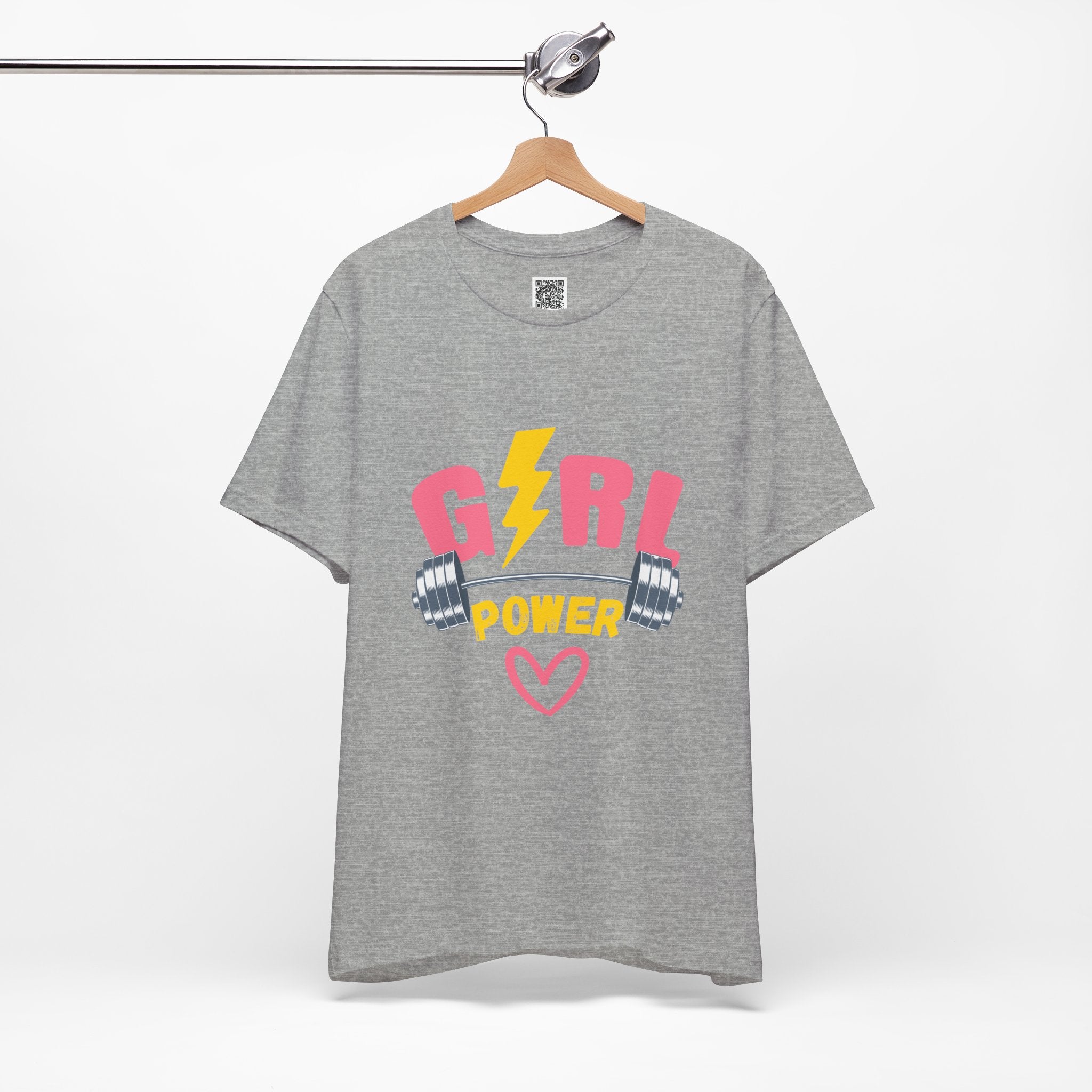 Girl Power Barbell Tee – Strong, Stylish, and Unstoppable