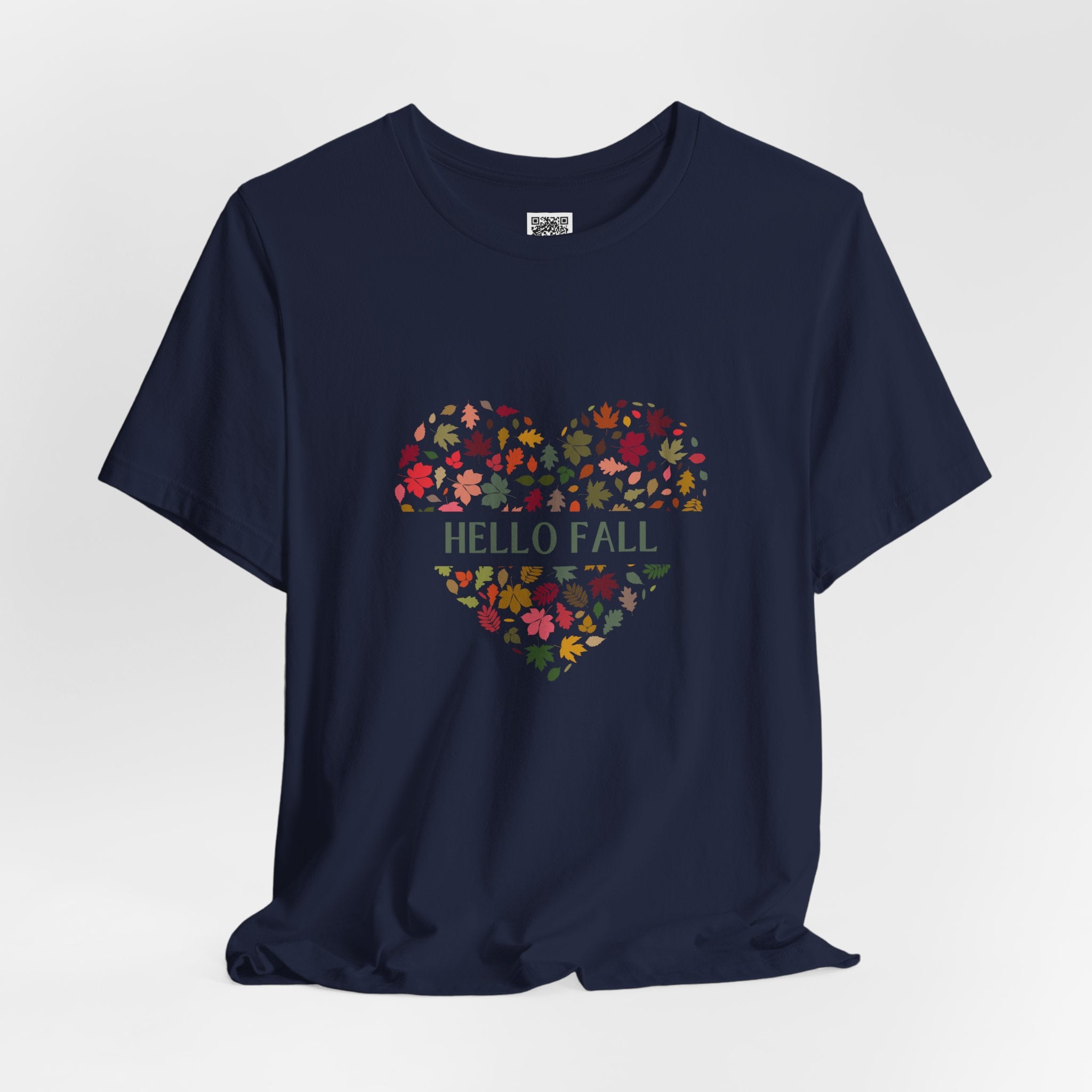 Hello Fall Leaf Heart Tee – Cozy Colors, Crisp Vibes