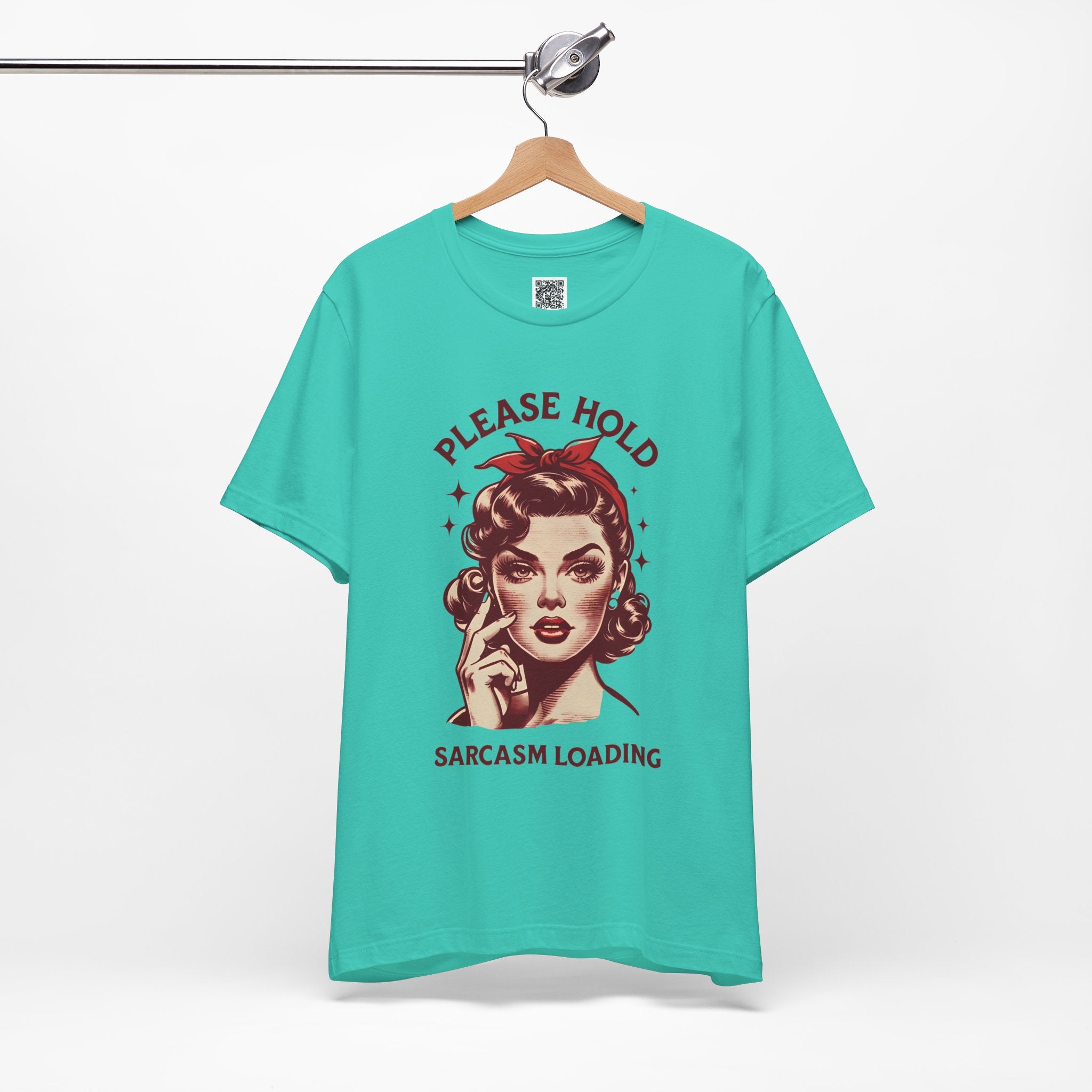 Please Hold… Sarcasm Loading – Retro Attitude Design