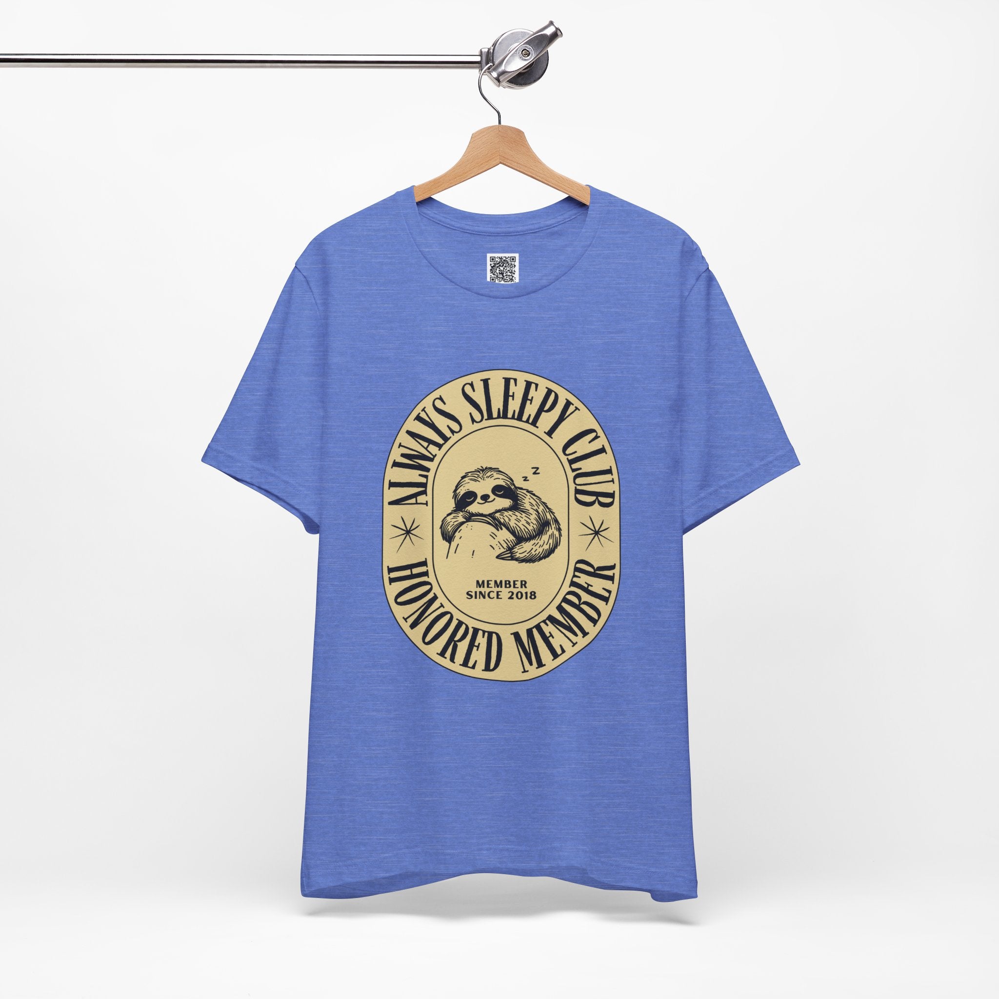 Always Sleepy Club Sloth T-Shirt – Funny Nap Lover Tee for Chill Days & Slow Living Vibes