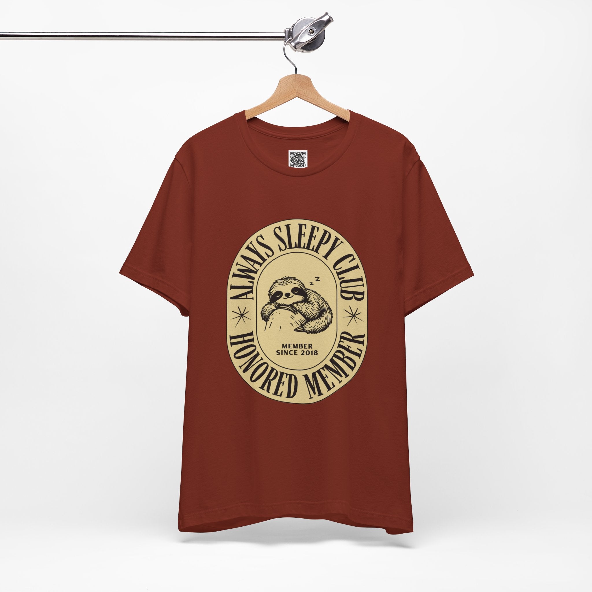 Always Sleepy Club Sloth T-Shirt – Funny Nap Lover Tee for Chill Days & Slow Living Vibes