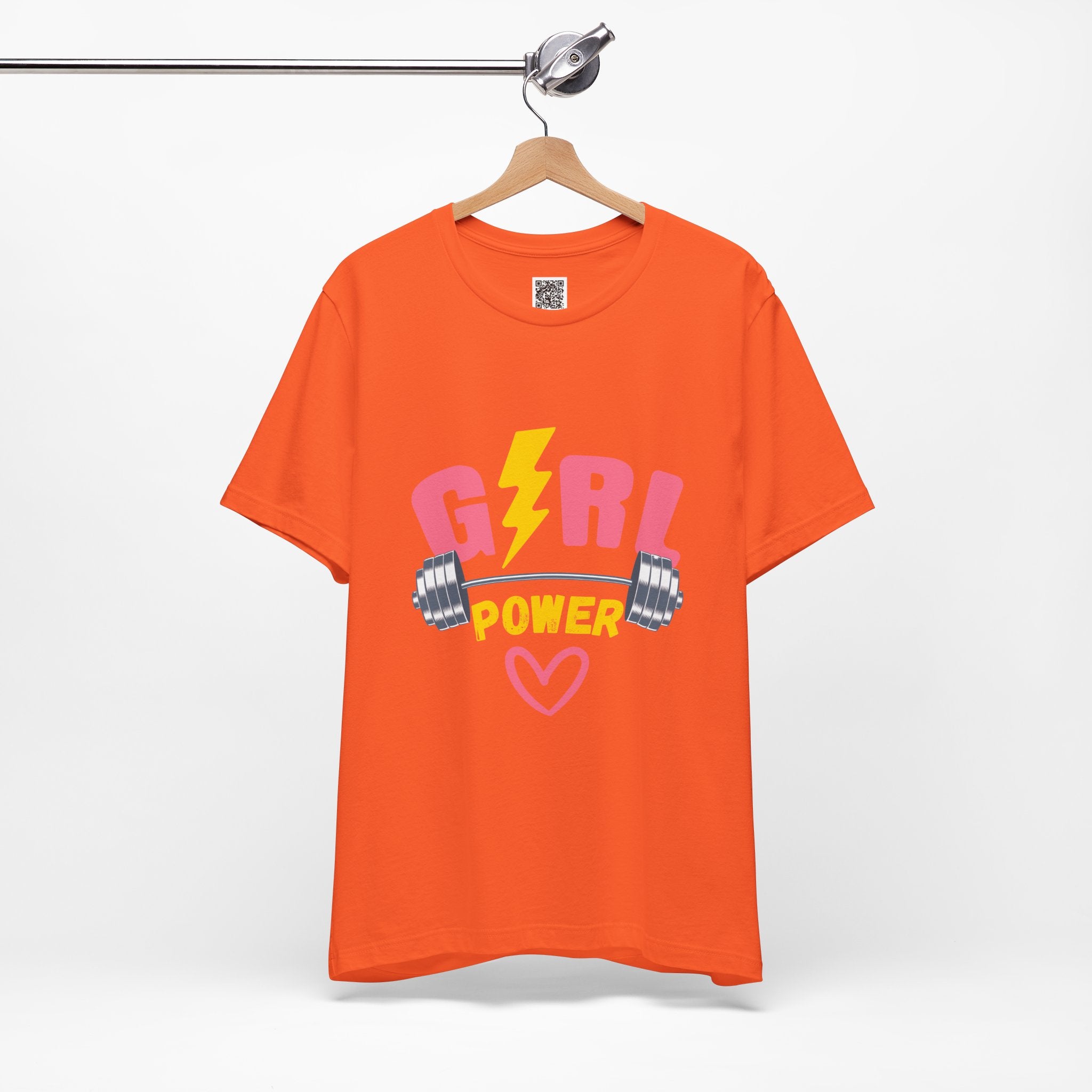 Girl Power Barbell Tee – Strong, Stylish, and Unstoppable