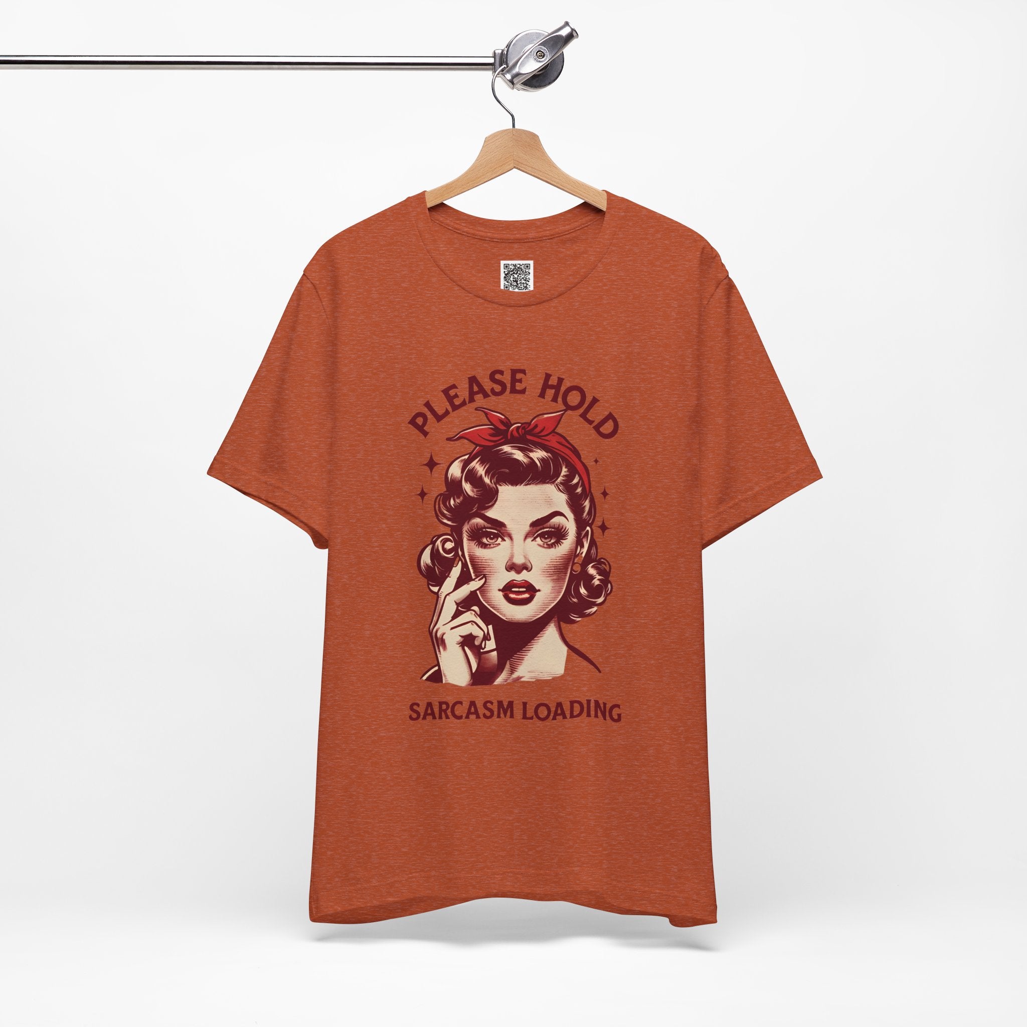 Please Hold… Sarcasm Loading – Retro Attitude Design