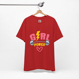 Girl Power Barbell Tee – Strong, Stylish, and Unstoppable