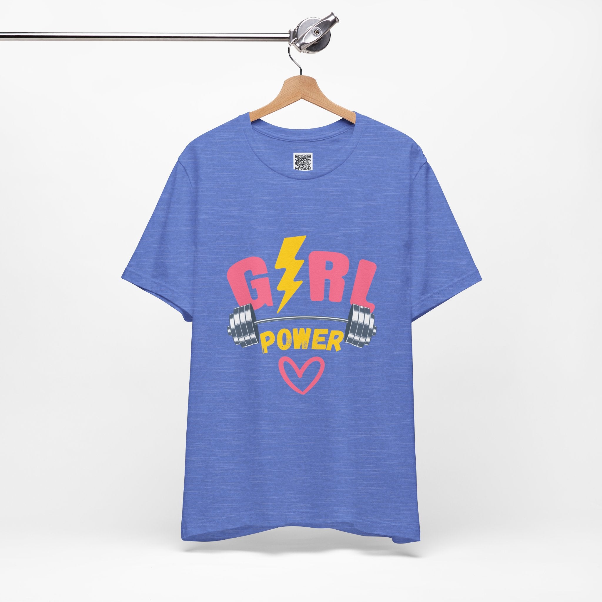 Girl Power Barbell Tee – Strong, Stylish, and Unstoppable