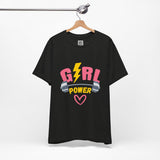 Girl Power Barbell Tee – Strong, Stylish, and Unstoppable